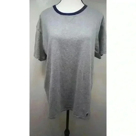 Polo by Ralph Lauren Underwear Grey Short Sleeve Shirt, Size L - Picture 1 of 12